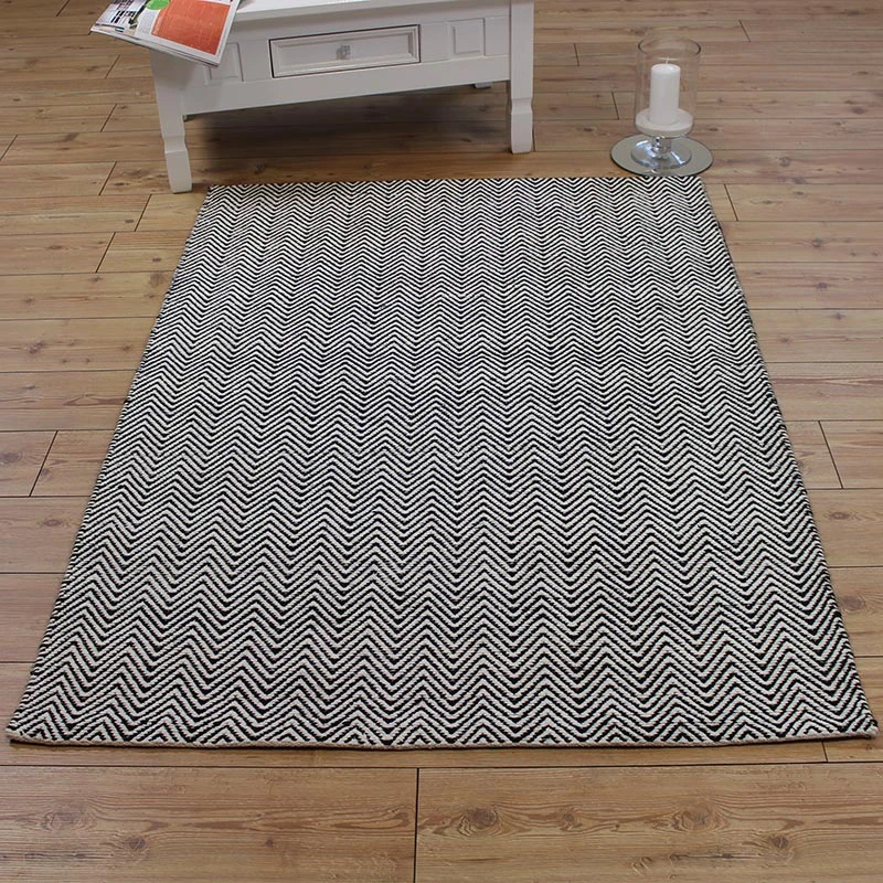 Ives Black White Rugs