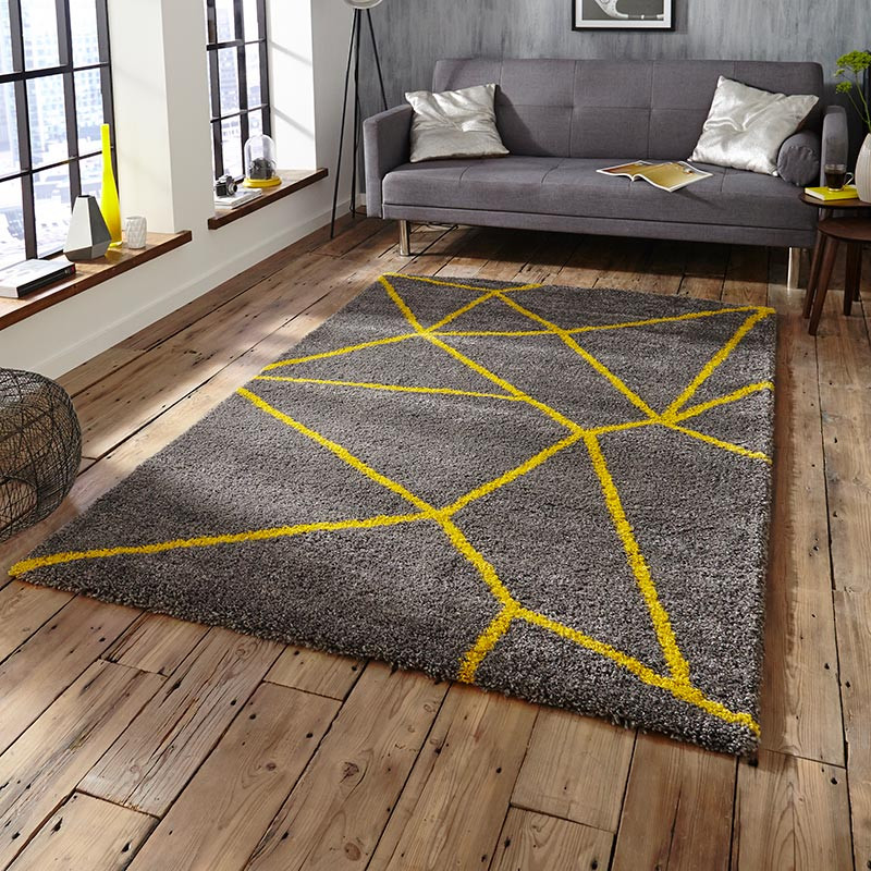 Nomadic Rug Grey Yellow