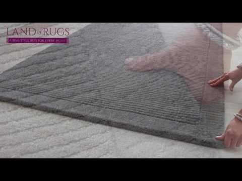 Grey SM Large Wool Plain Rug