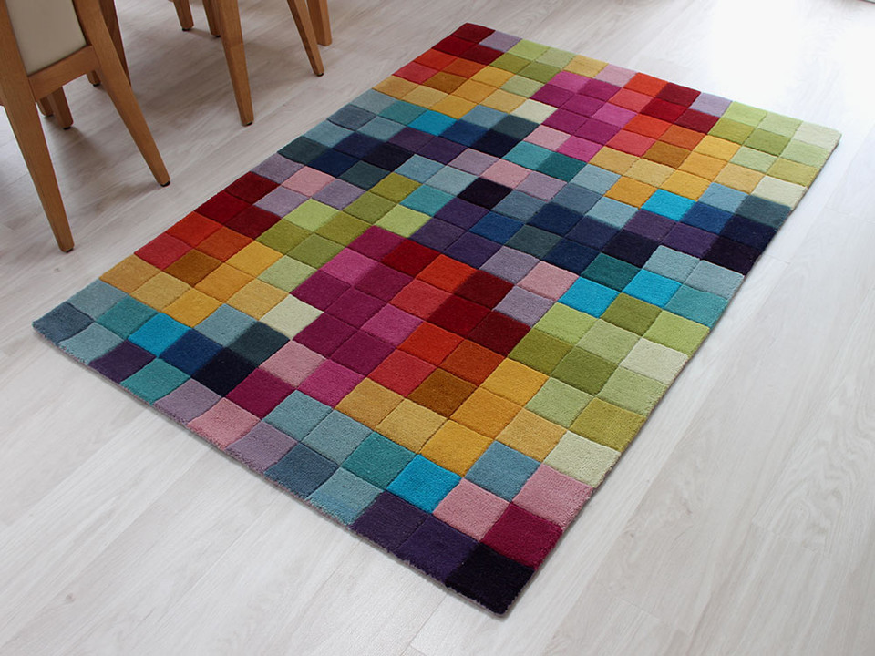 Funk Multi Colour Boxes Rug