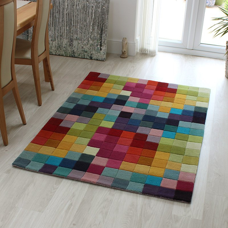 Funk Multi Colour Boxes Rug