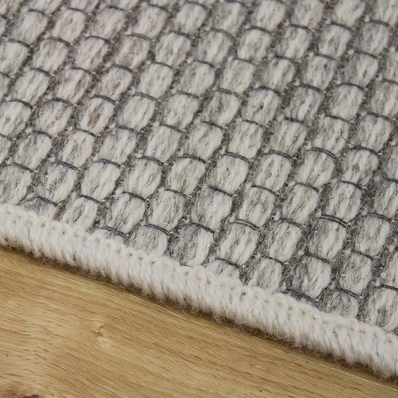 Highline Woolen Rug 6001 White 80x150cm