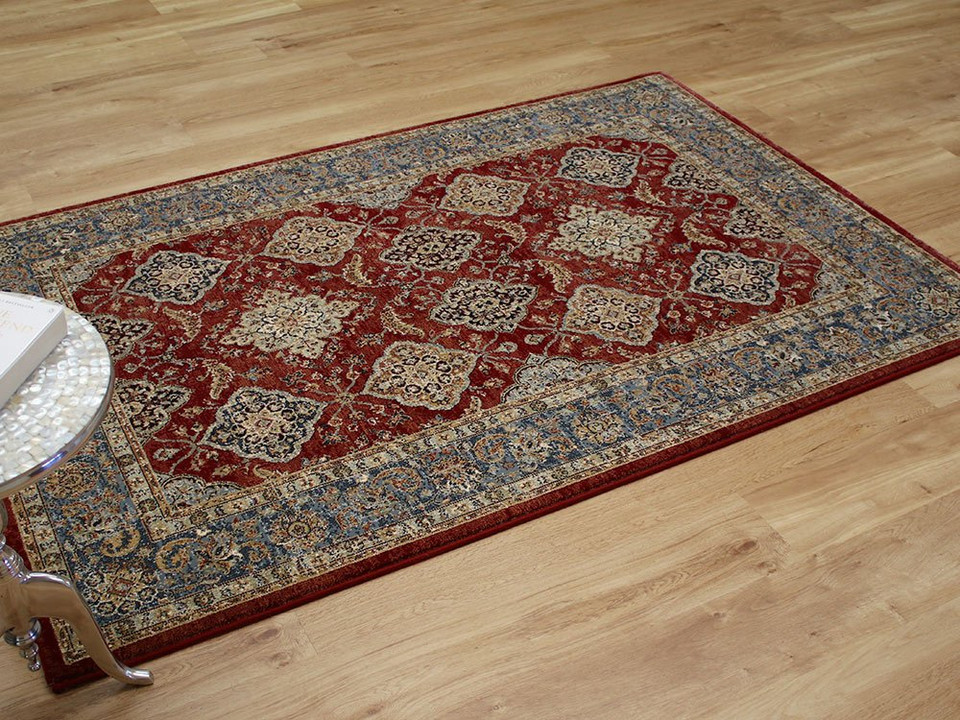 Da Vinci Rug 0163 Red Blue