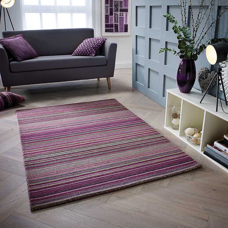 Carter Rug Berry Stripe
