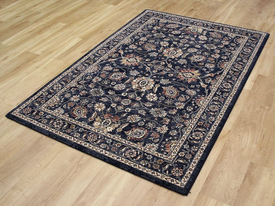 Da Vinci Rug Blue Gold Rust 570166 3434