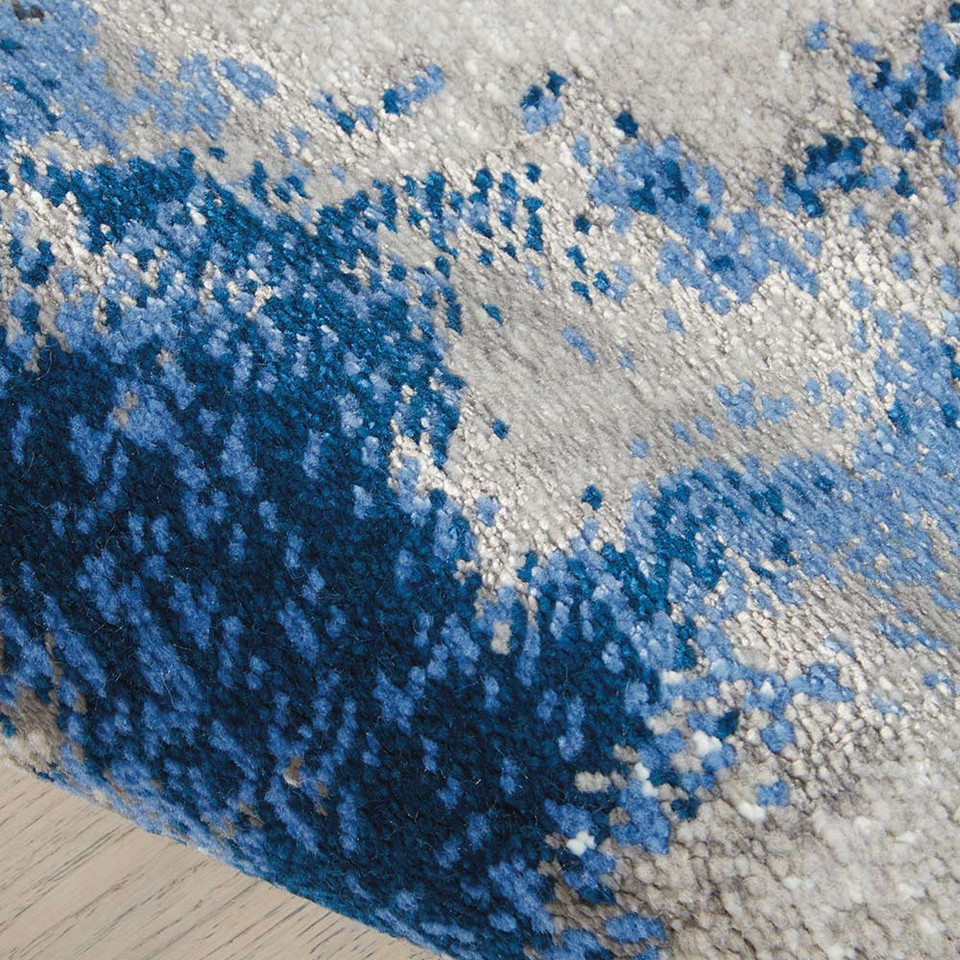 Grey Blue Twilight Rug Abstract TWI20