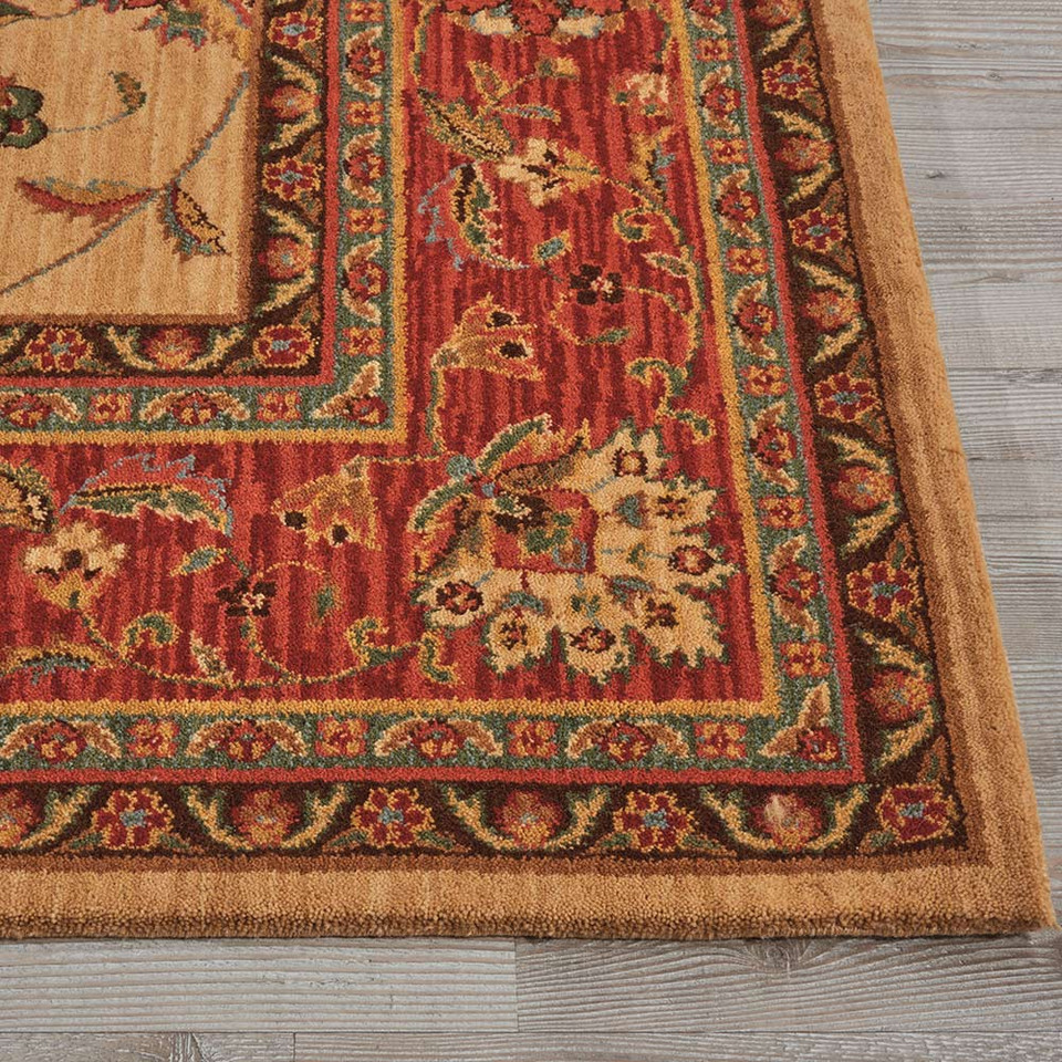 Living Treasures Rug Beige Red LI04