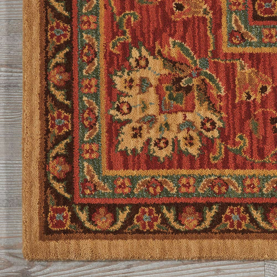 Living Treasures Rug Beige Red LI04