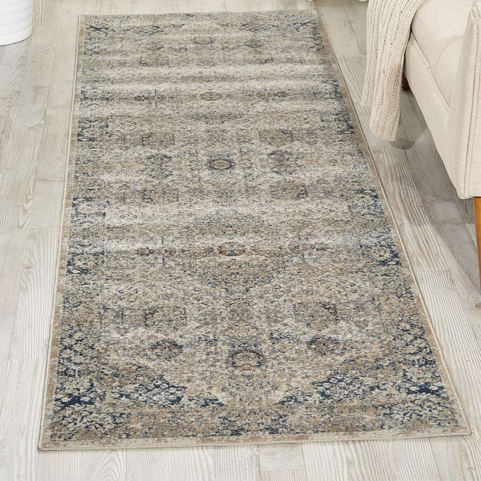 Kathy Ireland Rug Malta MAI01 Ivory Blue