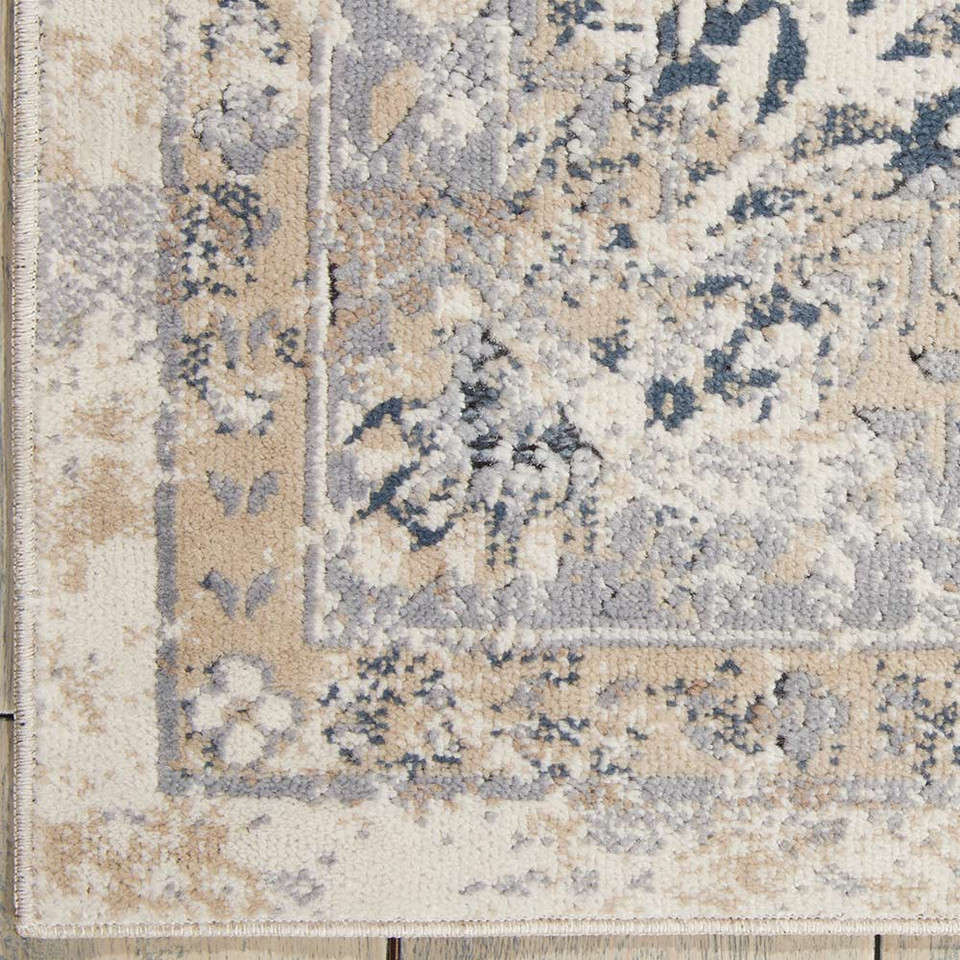 Kathy Ireland Rug Malta MAI01 Ivory Blue