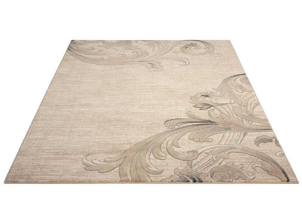 Vine Leaf Design Maxell Rug MAE05 Mocha