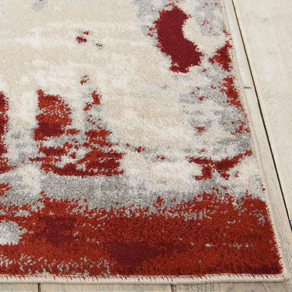 Abstract Maxell Rug MAE14 Red
