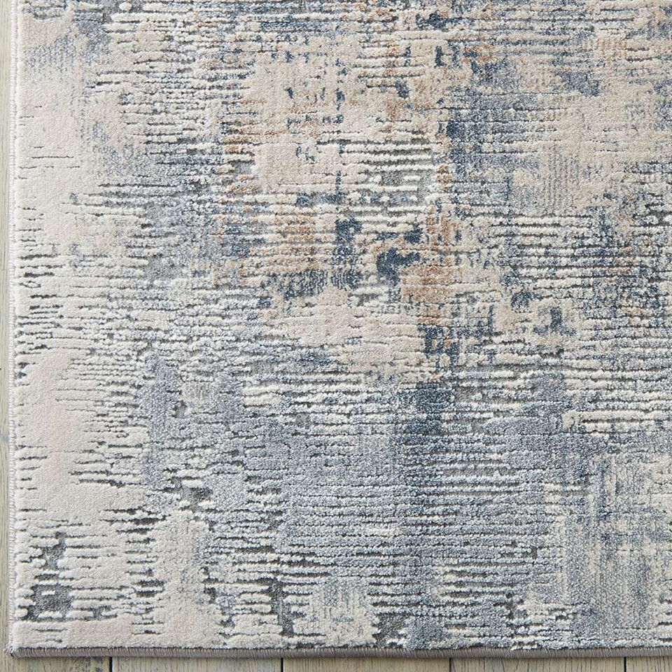 Rustic Textures RUS05 Beige Grey Abstract Rug