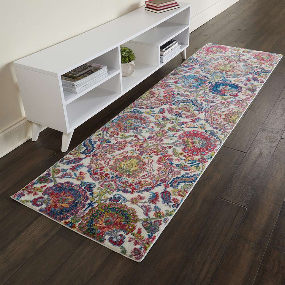 Ankara Global Rug ANR06 Vintage Ivory Blue