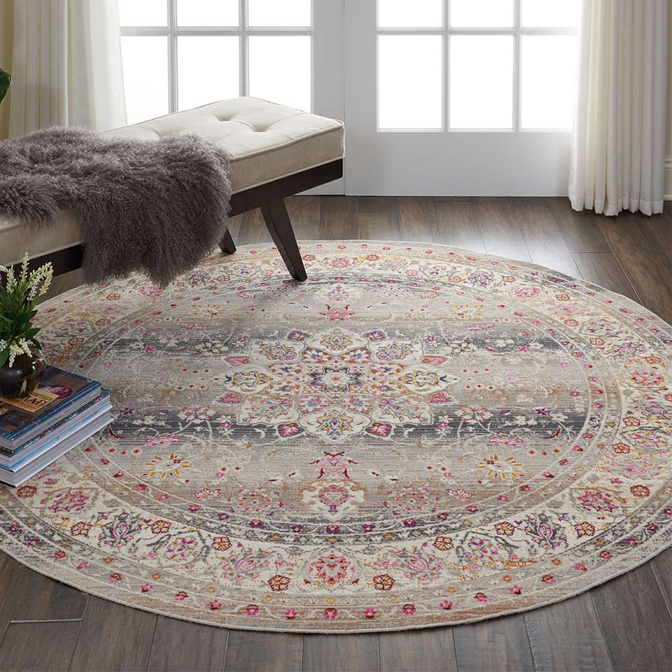 Grey Vintage Kashan Rug VKA01