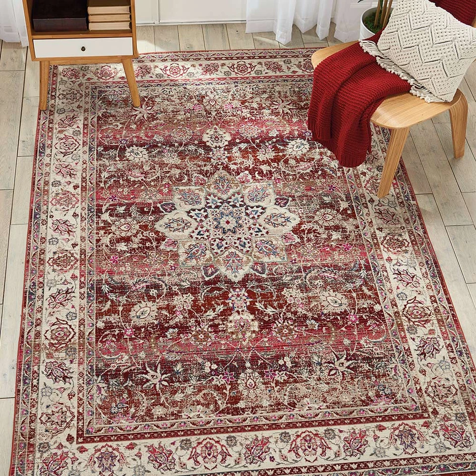 Red Vintage Kashan Rug VKA01
