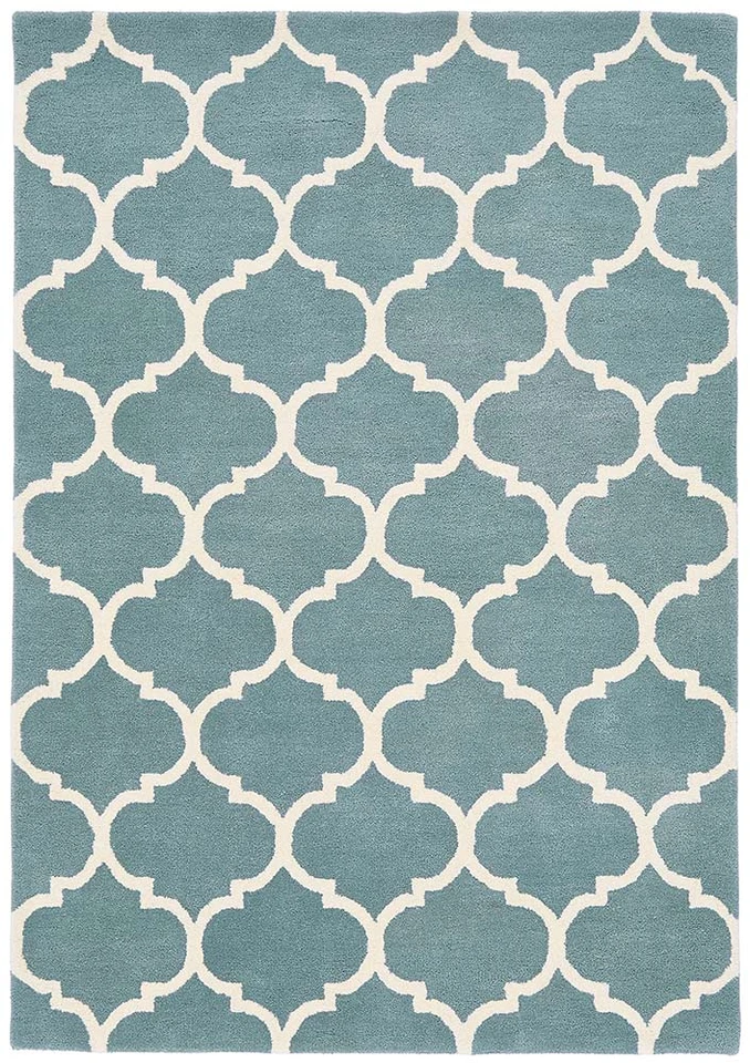 Albany Rug Ogee Duck Egg Wool