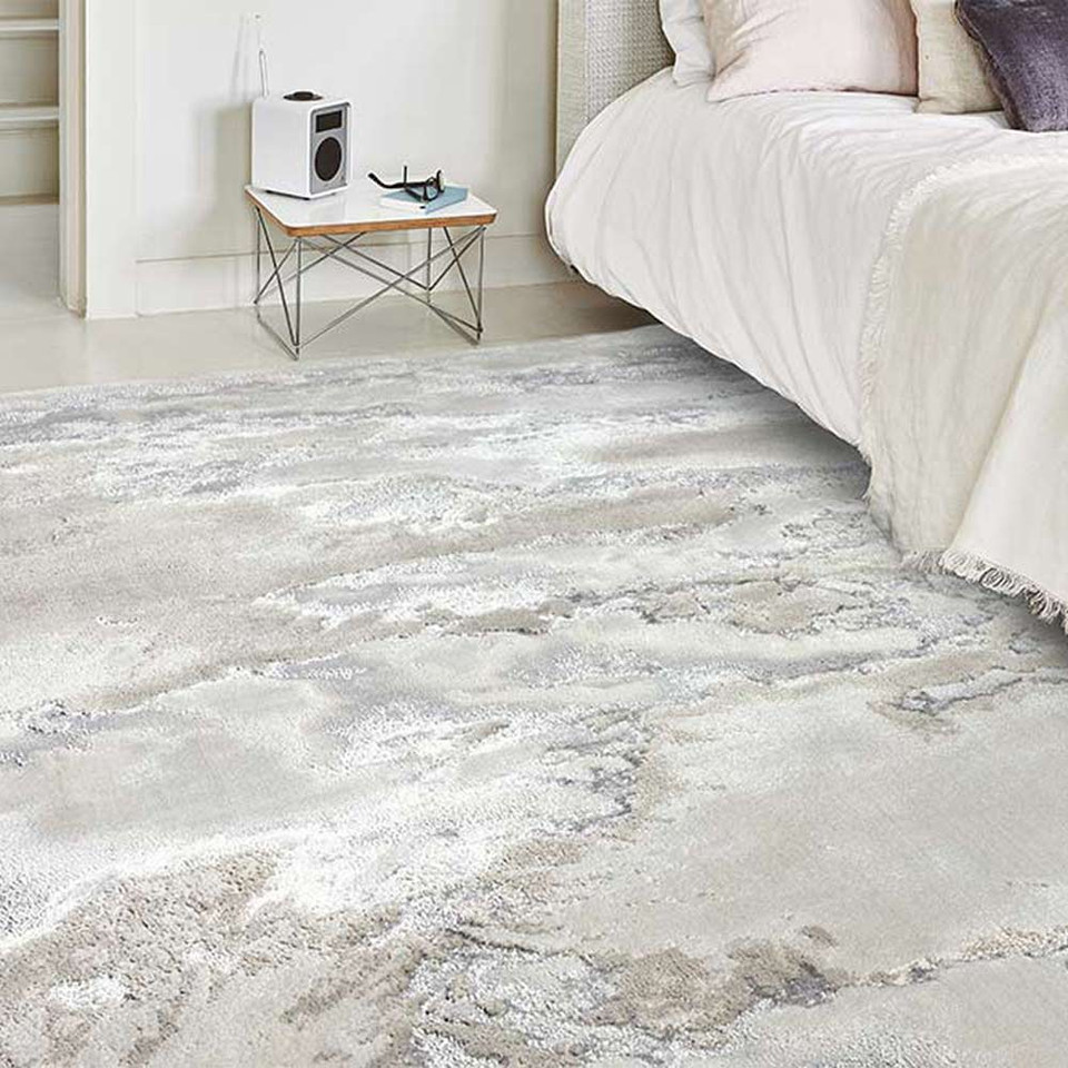 Aurora Rug AU02 Cloud Silky Abstract