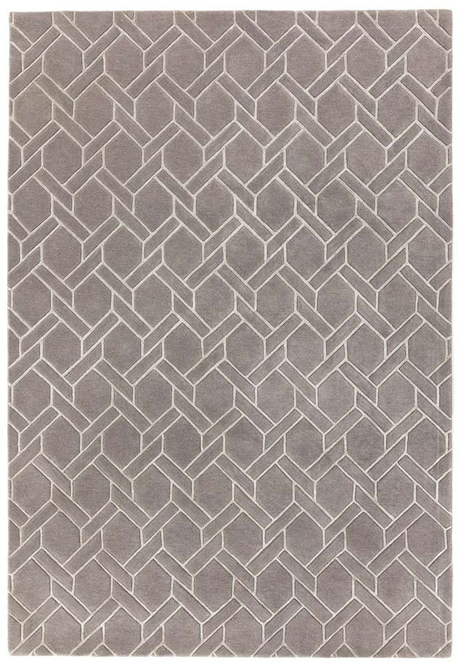 Nexus Rug Fine Lines Grey Silver