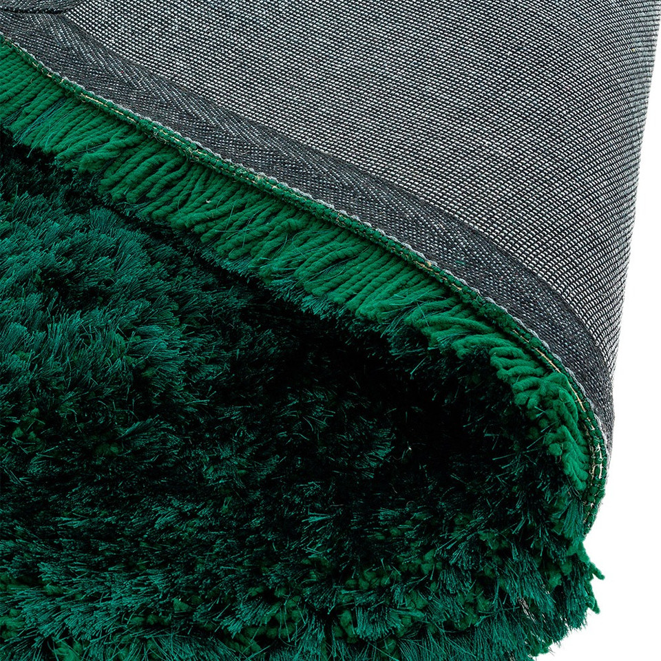 Ultra Thick Plush Shaggy Rug Emerald Green