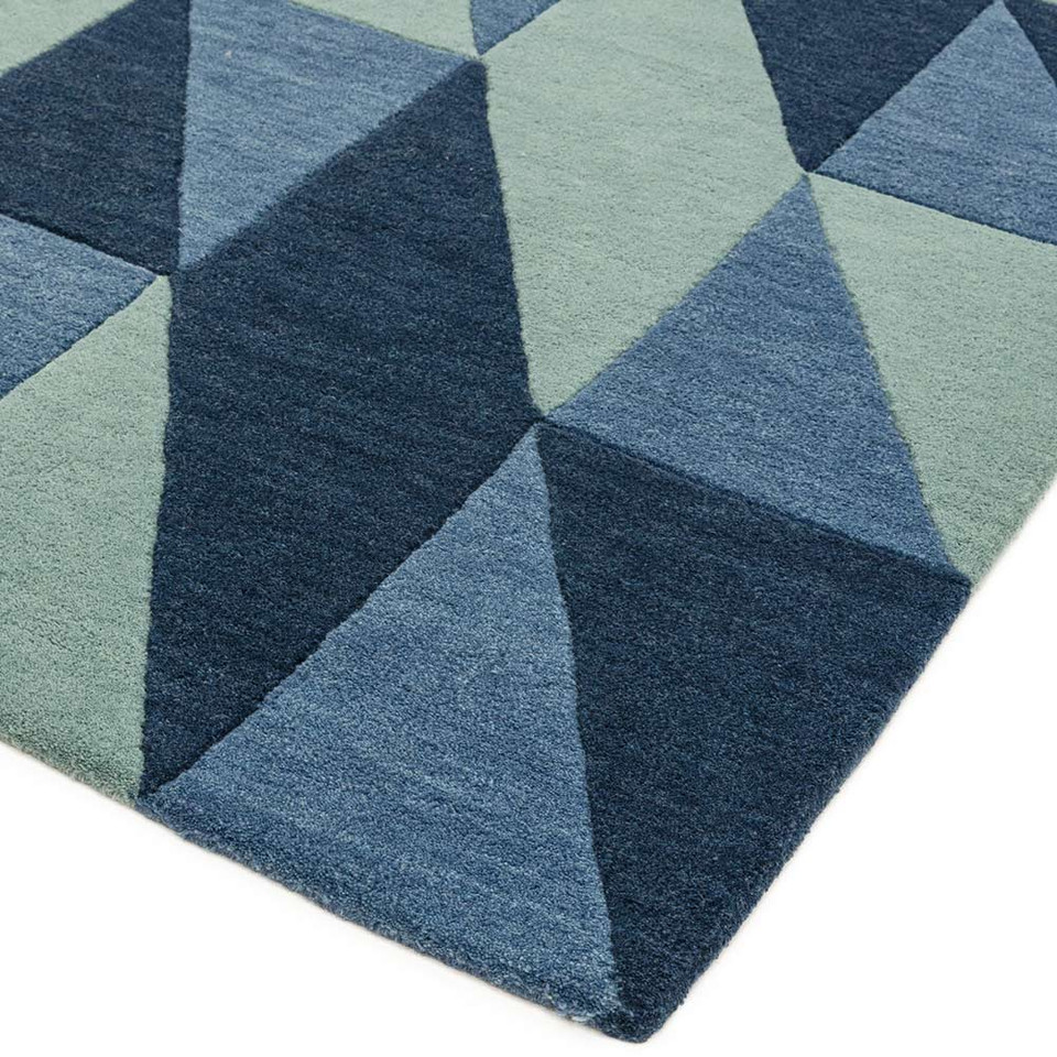 Reef Rug RF04 Flag Blue Wool