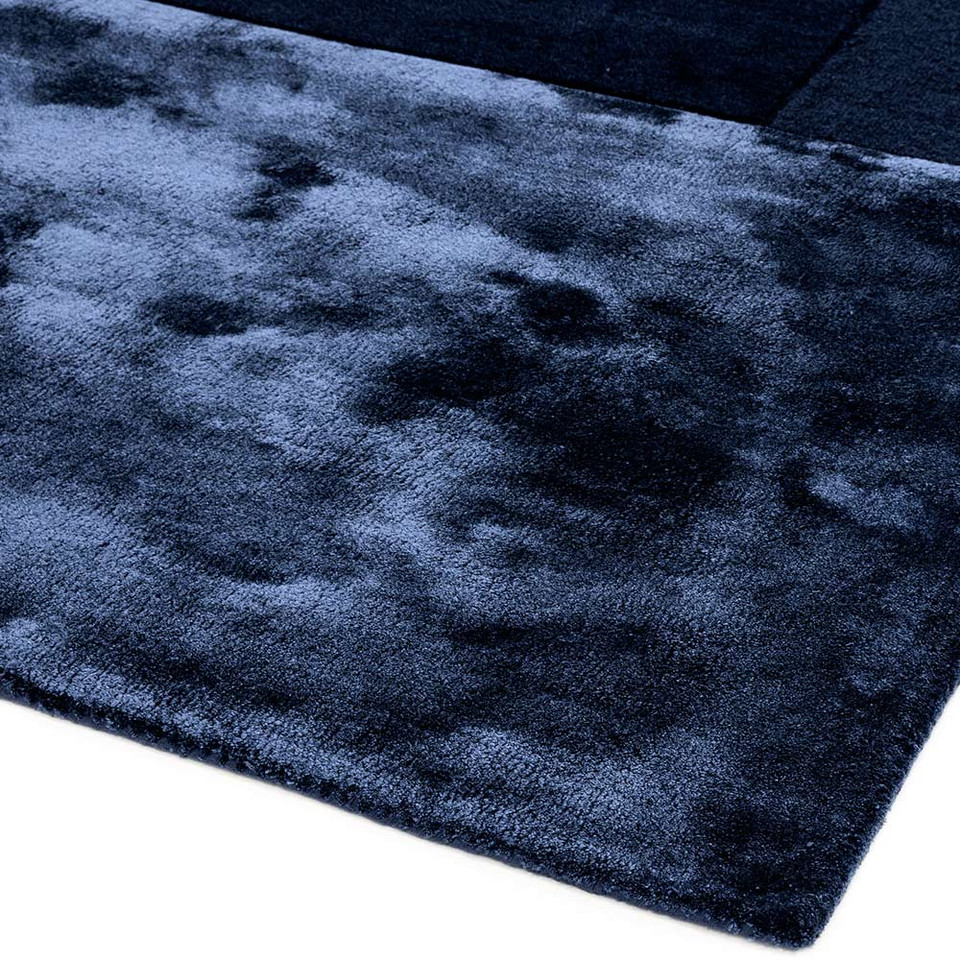 Tate Rug Navy Wool Viscose