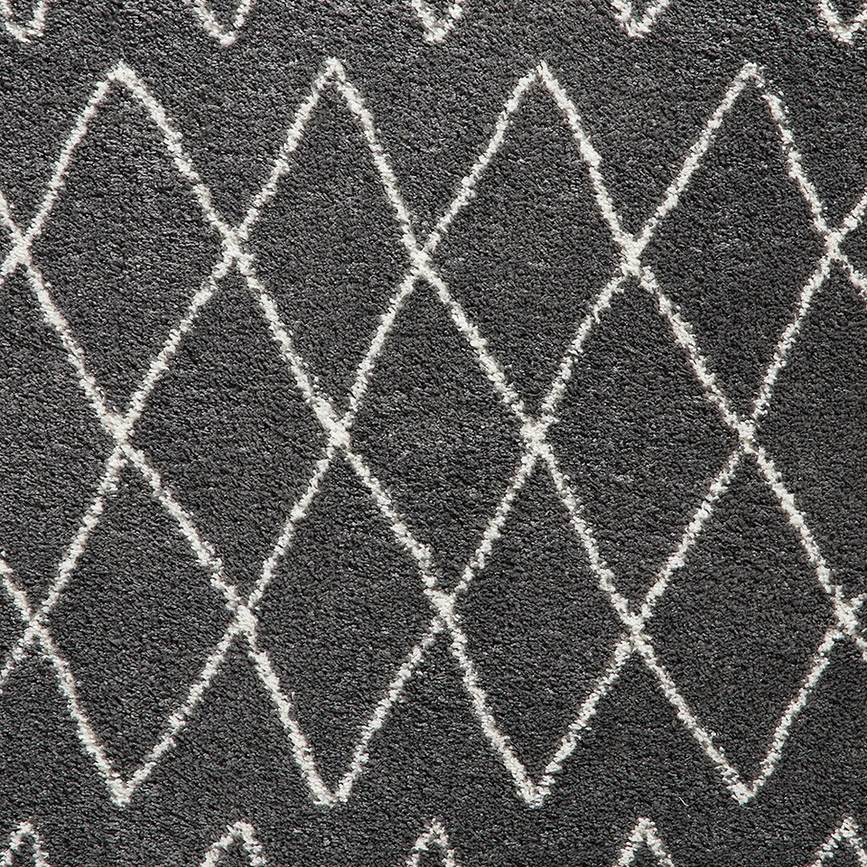 Boho 8280 Grey Berber Shaggy Moroccan Rug