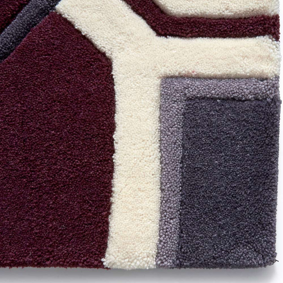 Hong Kong Rug 9238 Ivory Purple