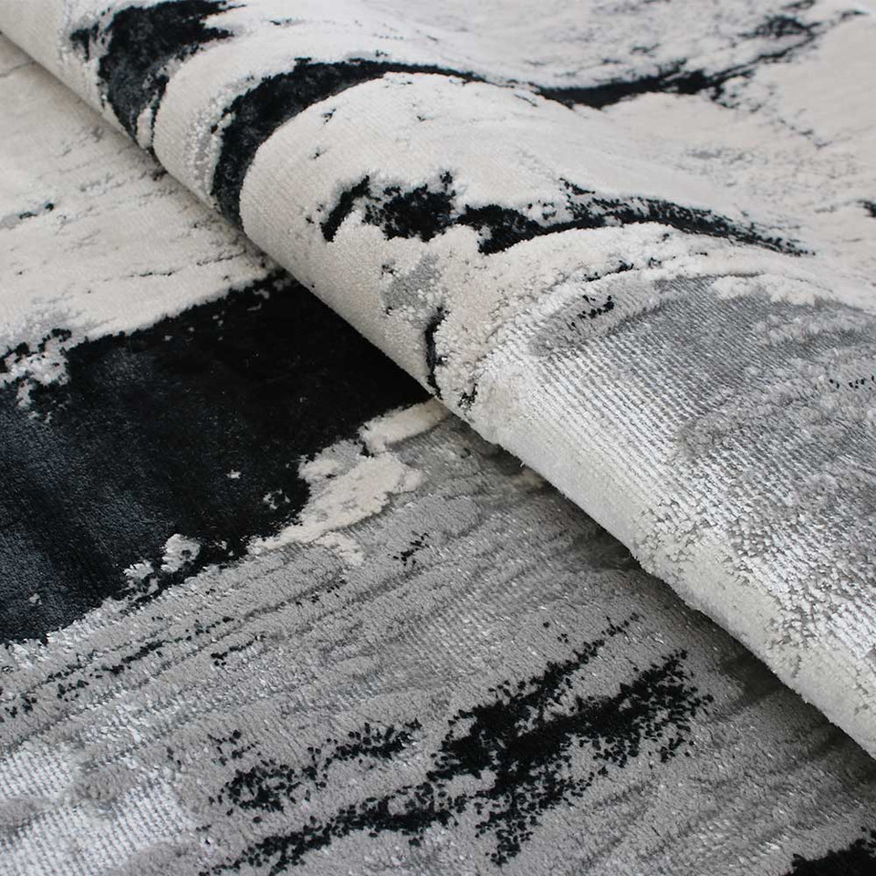 Aurora AU10 Glacier Rug Metallic Silver