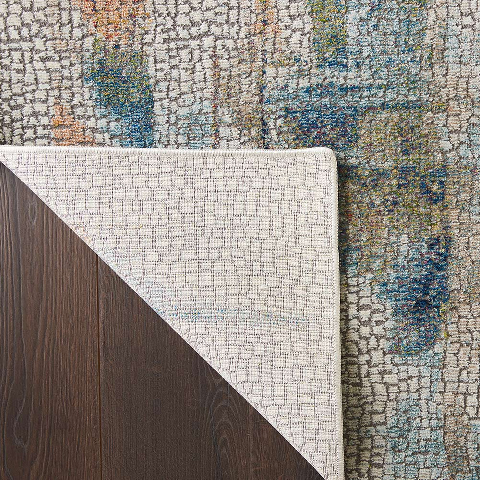 Abstract Ankara Global ANR09 Ivory Multi Rug