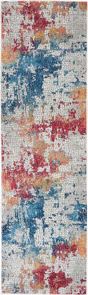 Abstract Ankara Global ANR10 Blue Multi Rug