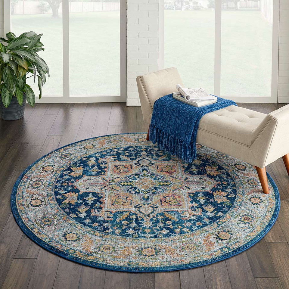 Persian Ankara Global ANR11 Blue Multi Rug