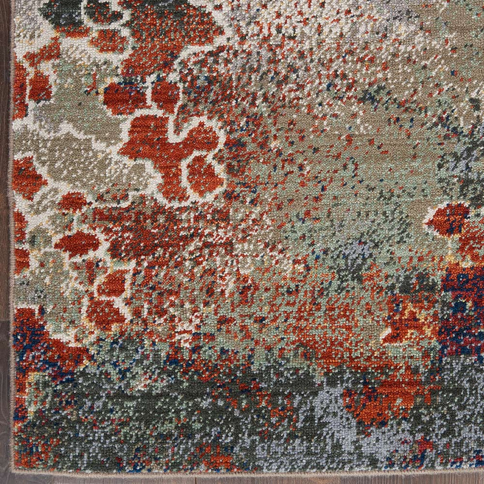 Abstract Artworks ATW02 Sea Foam Brick Rug