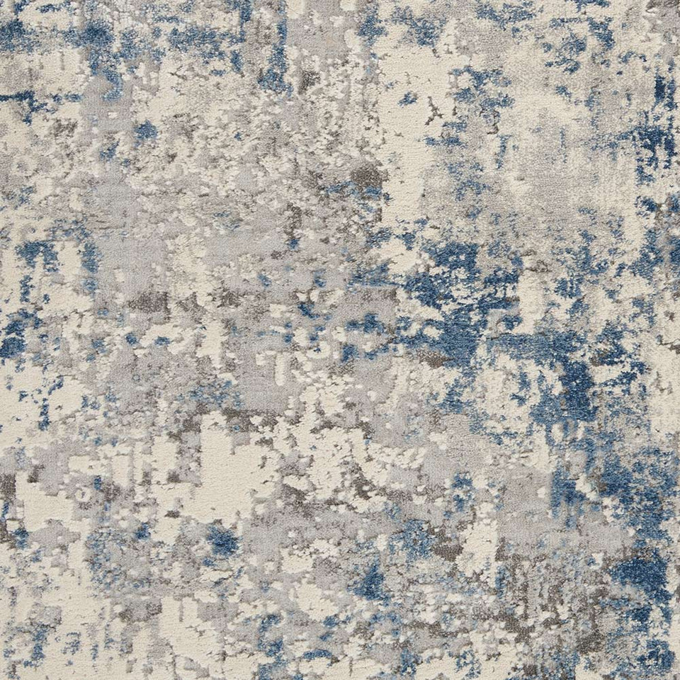 Rustic Textures RUS07 Grey Beige Abstract Rug
