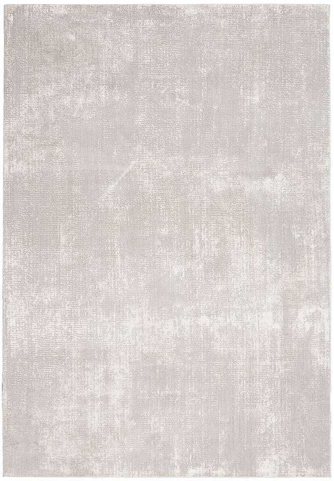 Abstract Silky Textures SLY01 Ivory Grey Rug