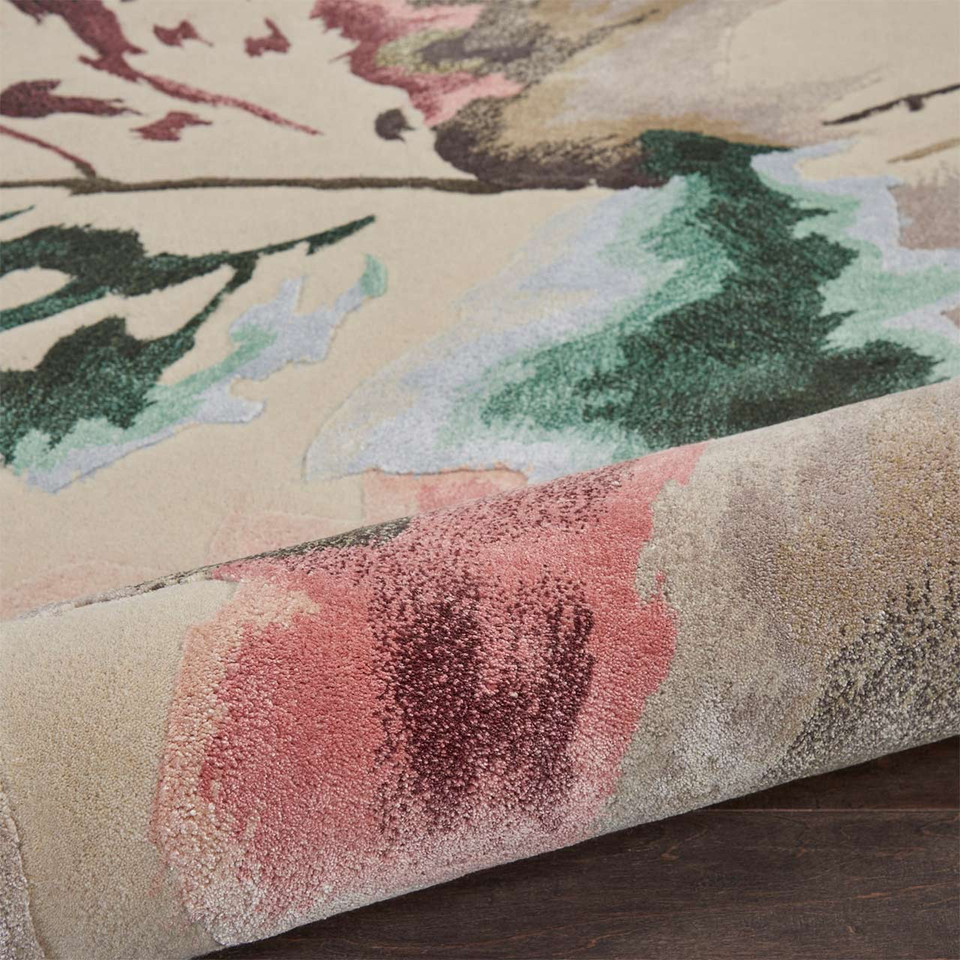 Prismatic PRS15 Floral Multicolour Wool Rug