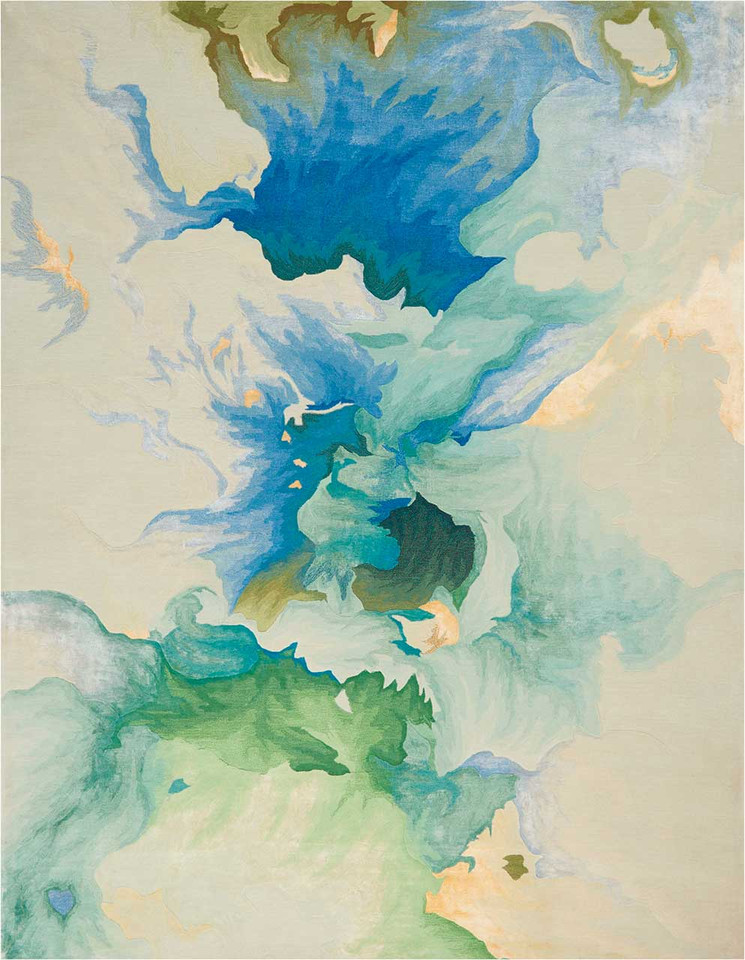 Prismatic PRS16 Sea Foam Wool Rug