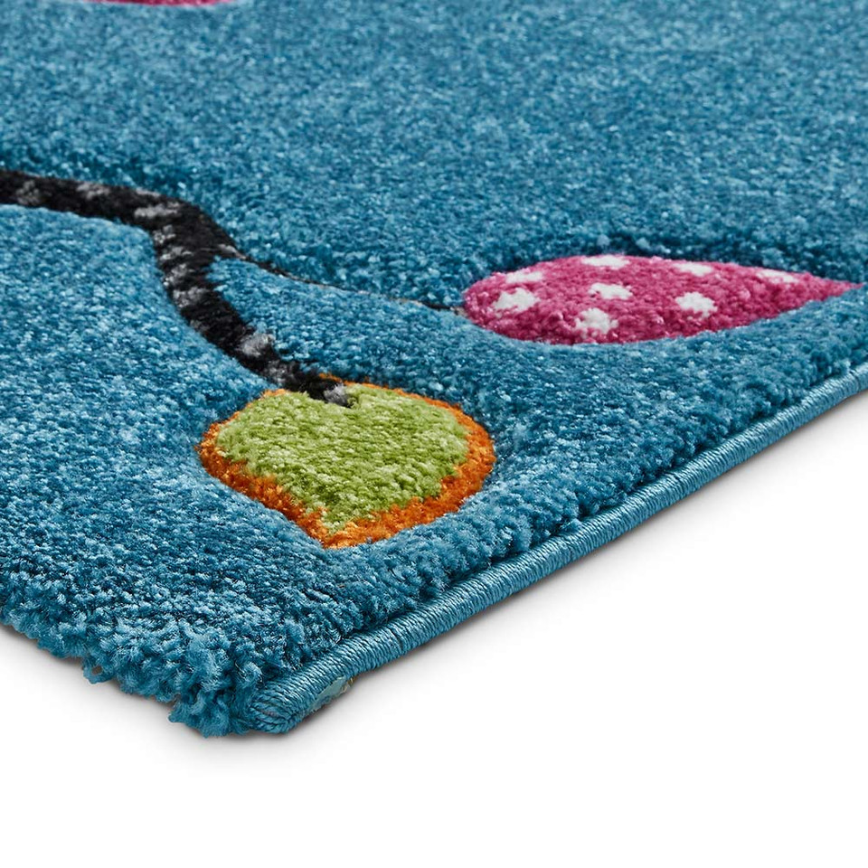Brooklyn 793 Childrens Rug With Owls and Butterflies