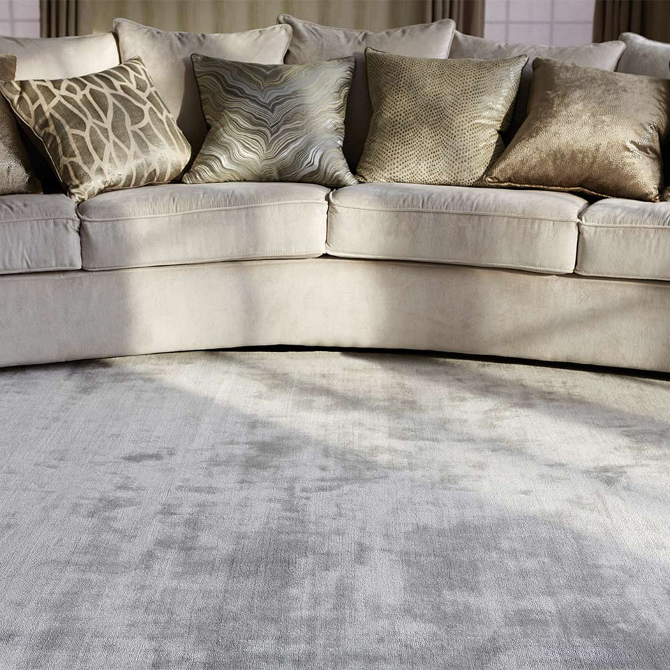 Katherine Carnaby Chrome Silver Rug