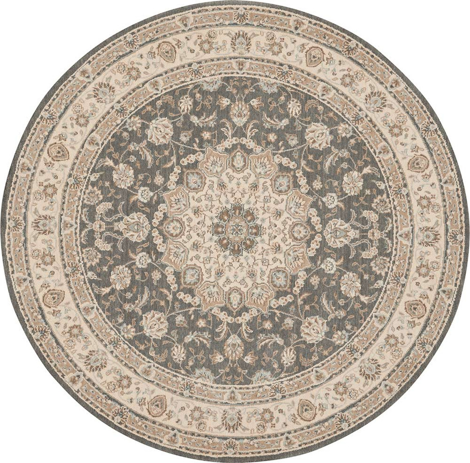 Living Treasures LI15 Grey Ivory Rug