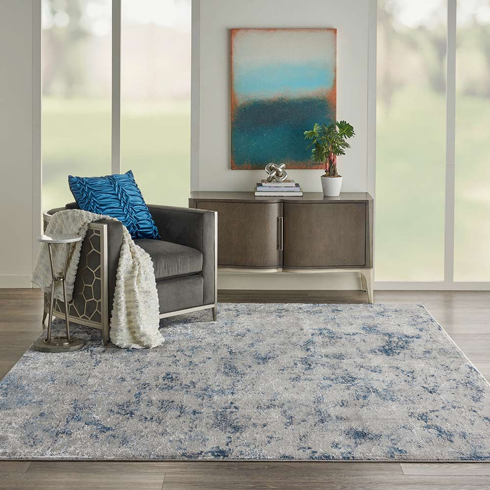 Kathy Ireland Royal Terrace KI45 Grey Blue Rug