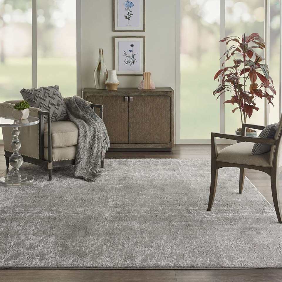Kathy Ireland Royal Terrace KI45 Silver Rug