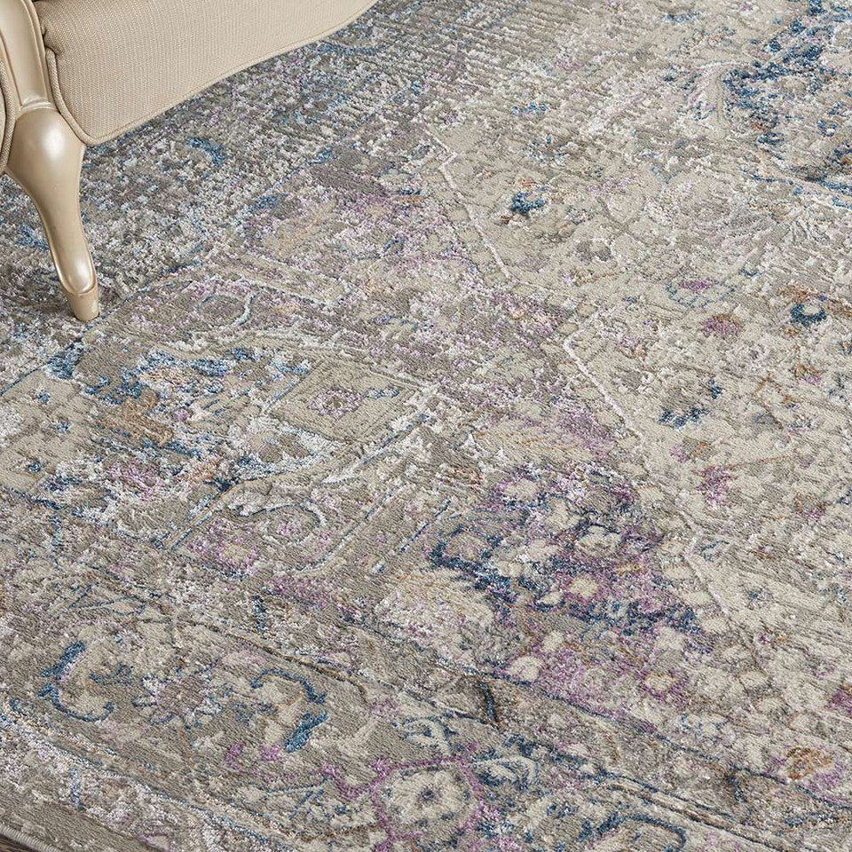 Kathy Ireland Royal Terrace KI46 Ivory Multi Rug