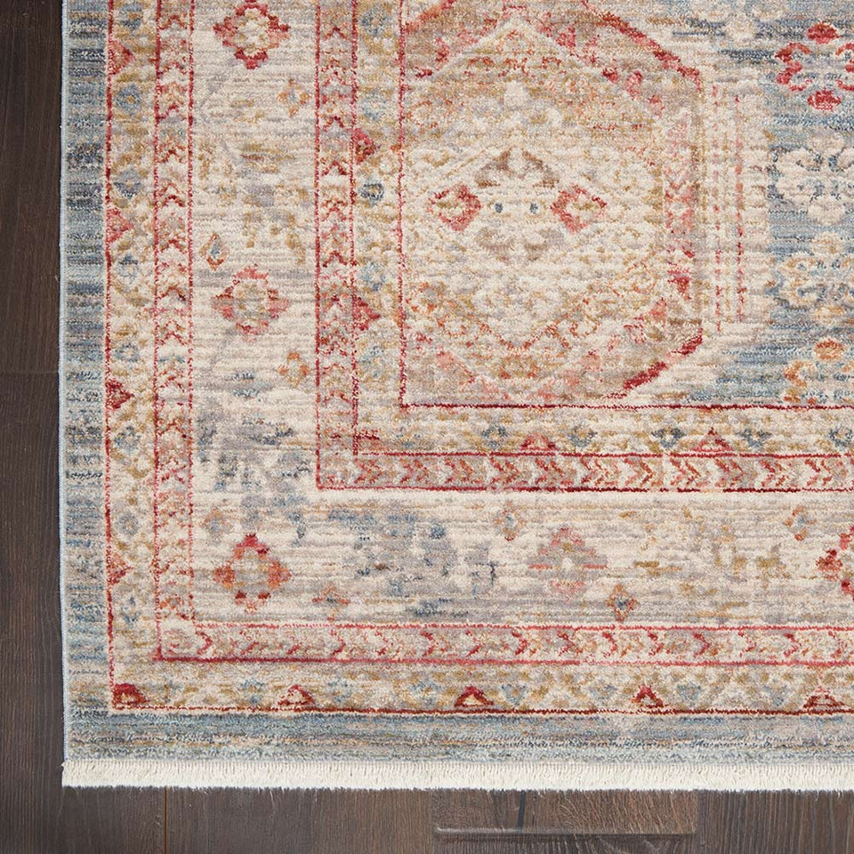 Homestead HMS01 Light Blue Multi Rug