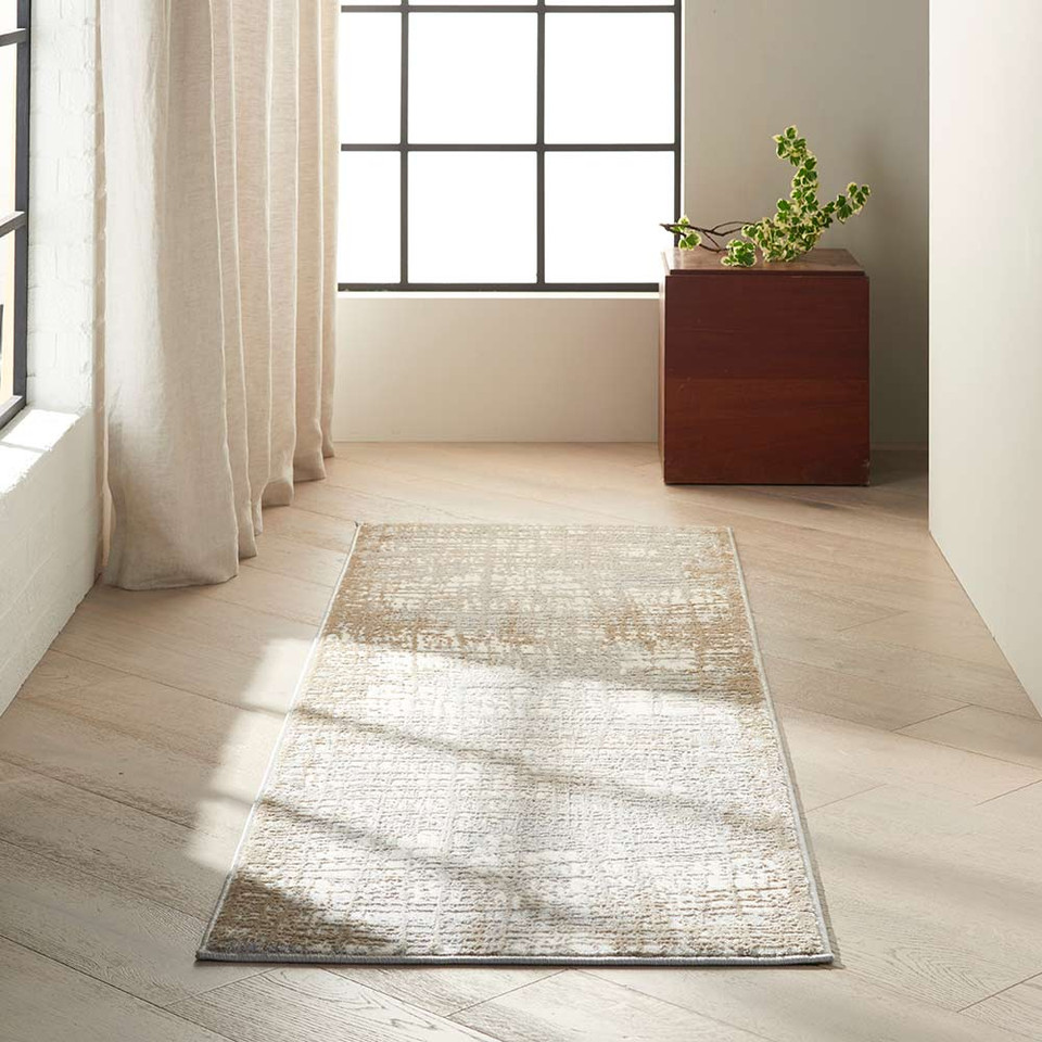 Calvin Klein CK950 Rush Ivory Taupe Contemporary Rug