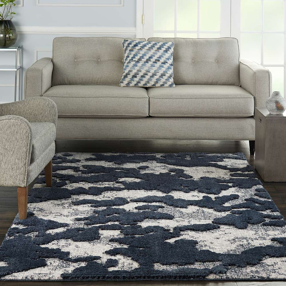 Zermatt ZER01 Blue Grey Rug