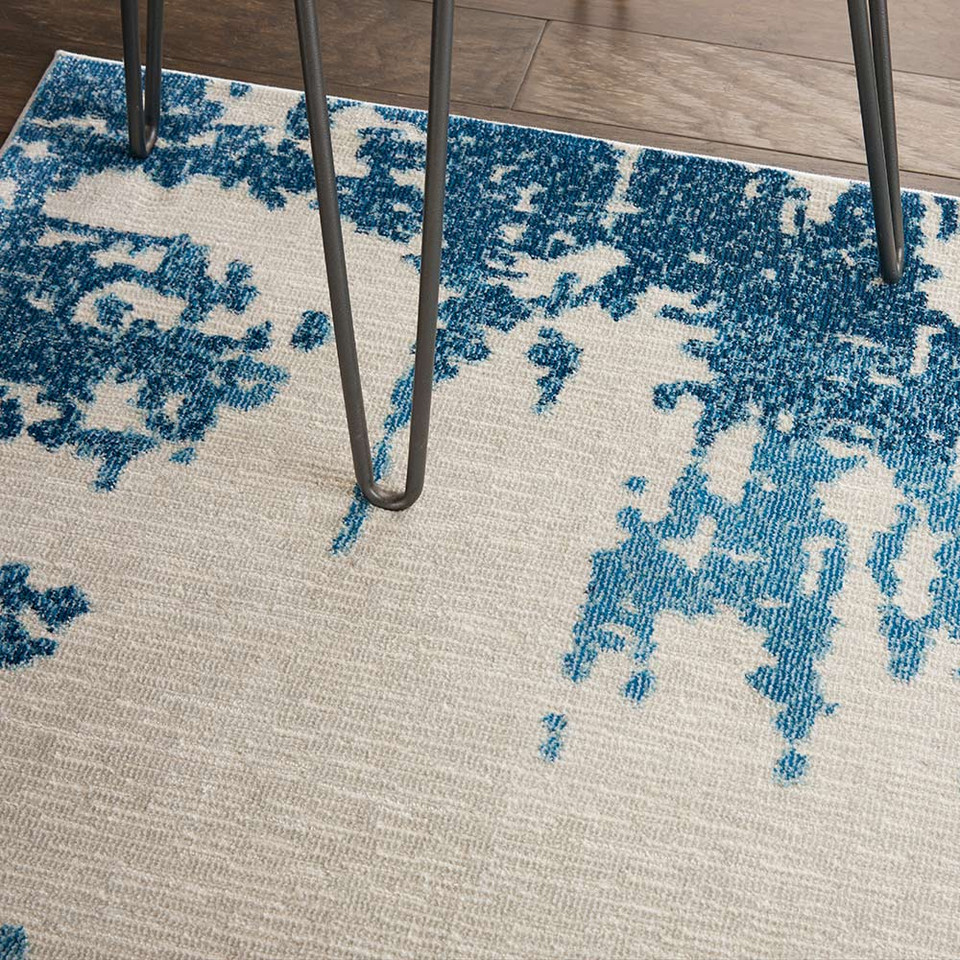 Etchings ETC04 Ivory Blue Rug
