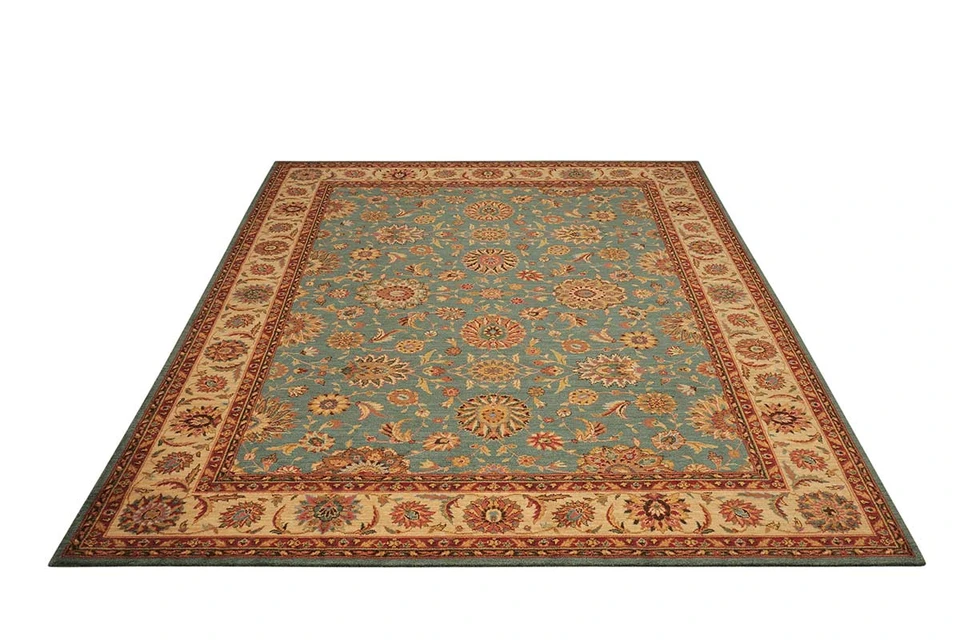 On Sale Living Treasures Woolen Rug Aqua LI05 107x168cm