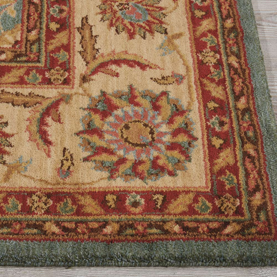 On Sale Living Treasures Woolen Rug Aqua LI05 107x168cm