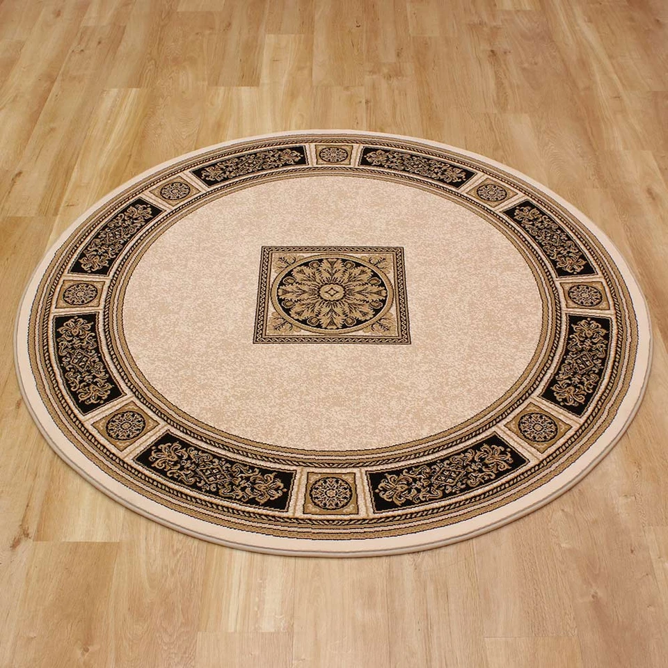 Classic Gold Davinci Rug 160x160cm CIRCLE